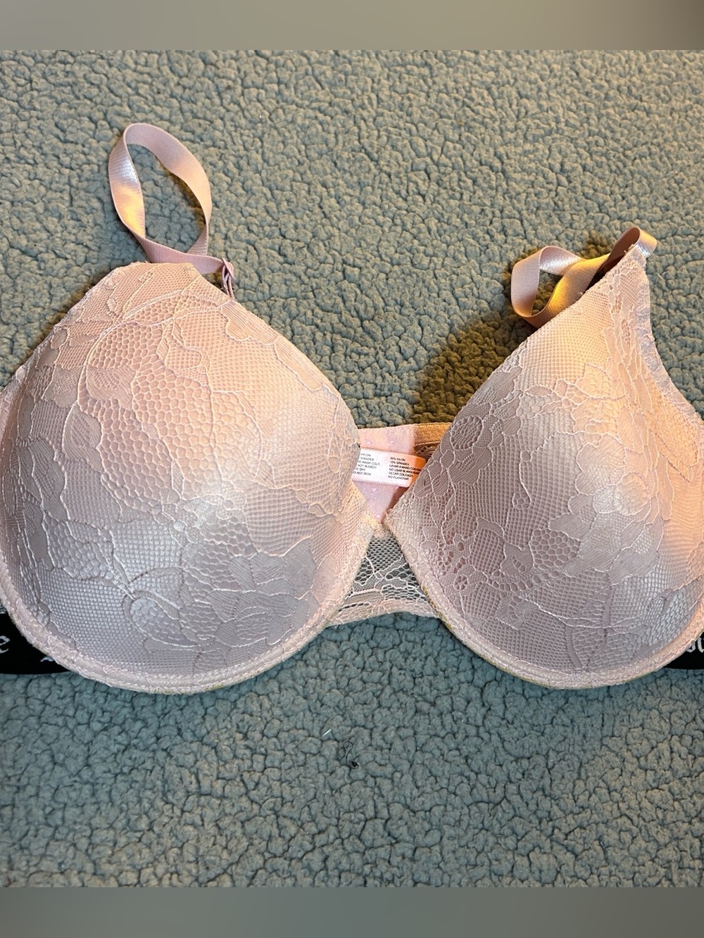 Juicy Couture Light Pink Lace T-Shirt Bra Size 42D